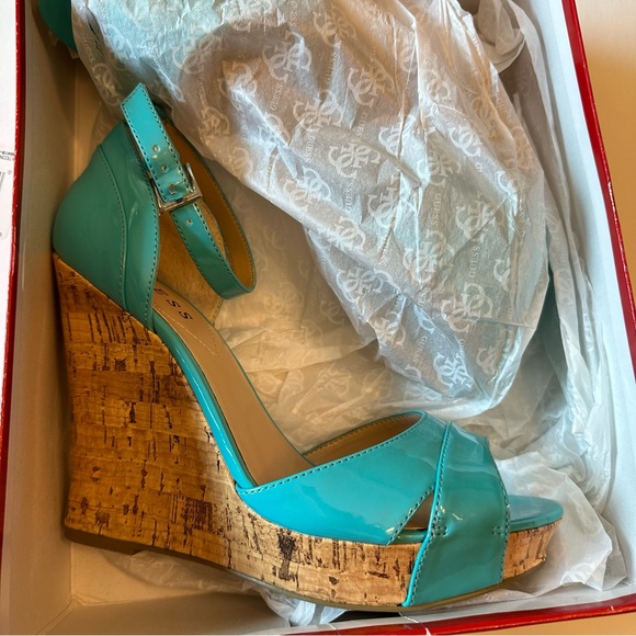 Guess Kalisa blue wedge sandal - Picture 10 of 12